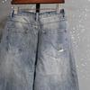STREETRICH American Style Men's Denim Pants Washing Fashion Loose Men's Straight Trousers Casual Wide Leg Jeans