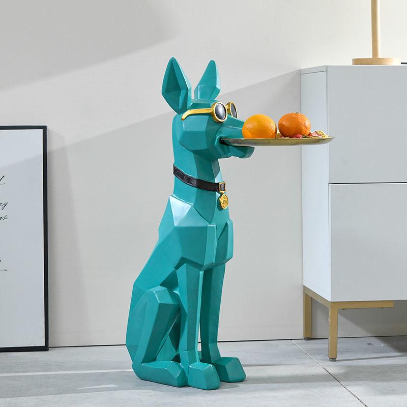 Moderne Luxus Mosaik Dobermann Schlüsselablage für Wohnzimmerdekoration