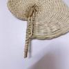 1/2Pcs Handmade Weaving Fan Chinese Style Natural Bamboo Raffia Hand Fan Woven Palm Leaf Summer Cooling Handheld Fan Wedding Party Decoration
