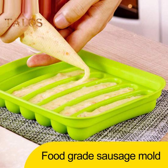 Sausage Mold Easy To Release DIY Reusable Durable Hot Dog Mold with Cover Kitchen Supplies