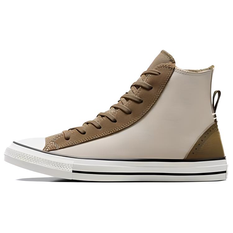 Converse All Star Perfed Overlays Classic Versatile Durable Lightweight High-Top Canvas Shoes Unisex Sneakers Beige A08180C