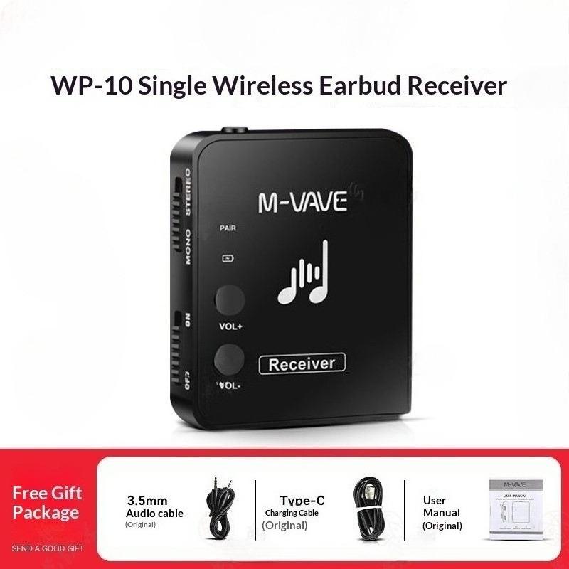 M-vave Wp-10 2.4G Wireless Transmission Headphone Earphone MS-1 Monitor System Transmitter Receiver Streaming for Stereo