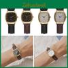 New Trendy Minimalistic Retro Harajuku Style Quartz Leather Strap Couple Watch In Stock