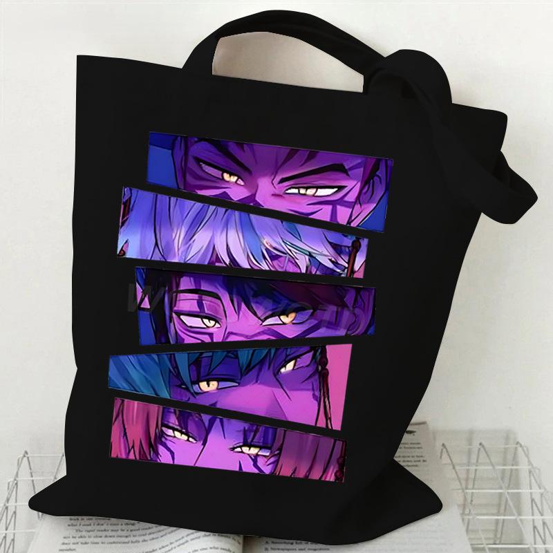 Witch Hunters Peripheral Printing Fashion Shoulder Bag Women's Large Capacity Student Portable Tote Bag Canvas Bag