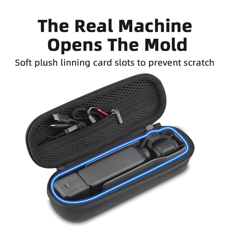 Durable Nylon Carrying Case for Pocket3 Camera Gimbal Holder Inner Pocket Case with Zipper Easy Open Close Pouch