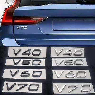 1 Stück 3D ABS Heckklappen Buchstaben Logo Emblem Abzeichen Aufkleber V40 V50 V60 V70 V90 Zubehör