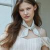 ANA MAISON Creamy Cloud Twilly Silk Scarf [PMT-1422]
