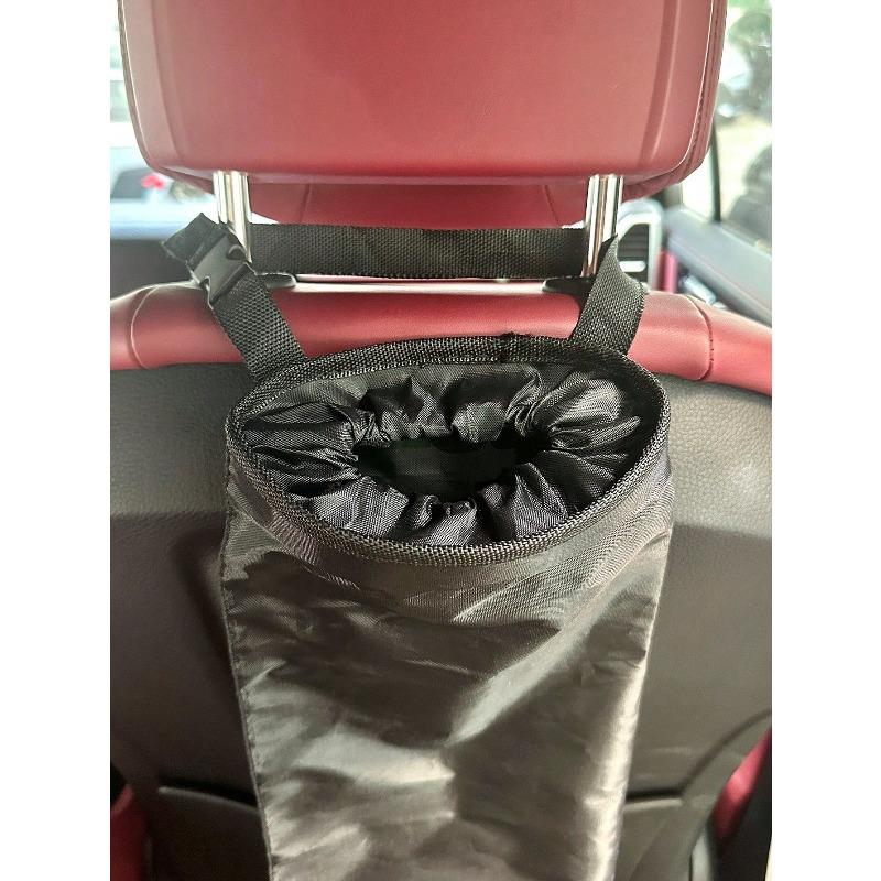 1pc Car Seat Back Trash Bin, Multi-Functional Car Hanging Garbage Can, Foldable Portable Car Storage Bag