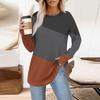 Womens Oversized Sweatshirt Graphic Sweater Long Sleeve Drop Shoulder Round Shirt Tops Vintage Clothes