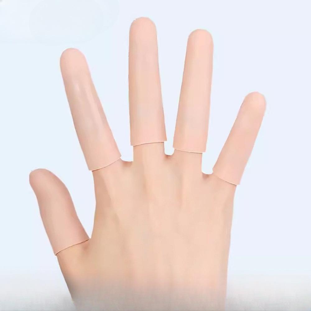 Finger Sleeves 8pcs Gel Thumb Finger Tubes for Golf Basketball Golf Cracked Finger Painting Working
