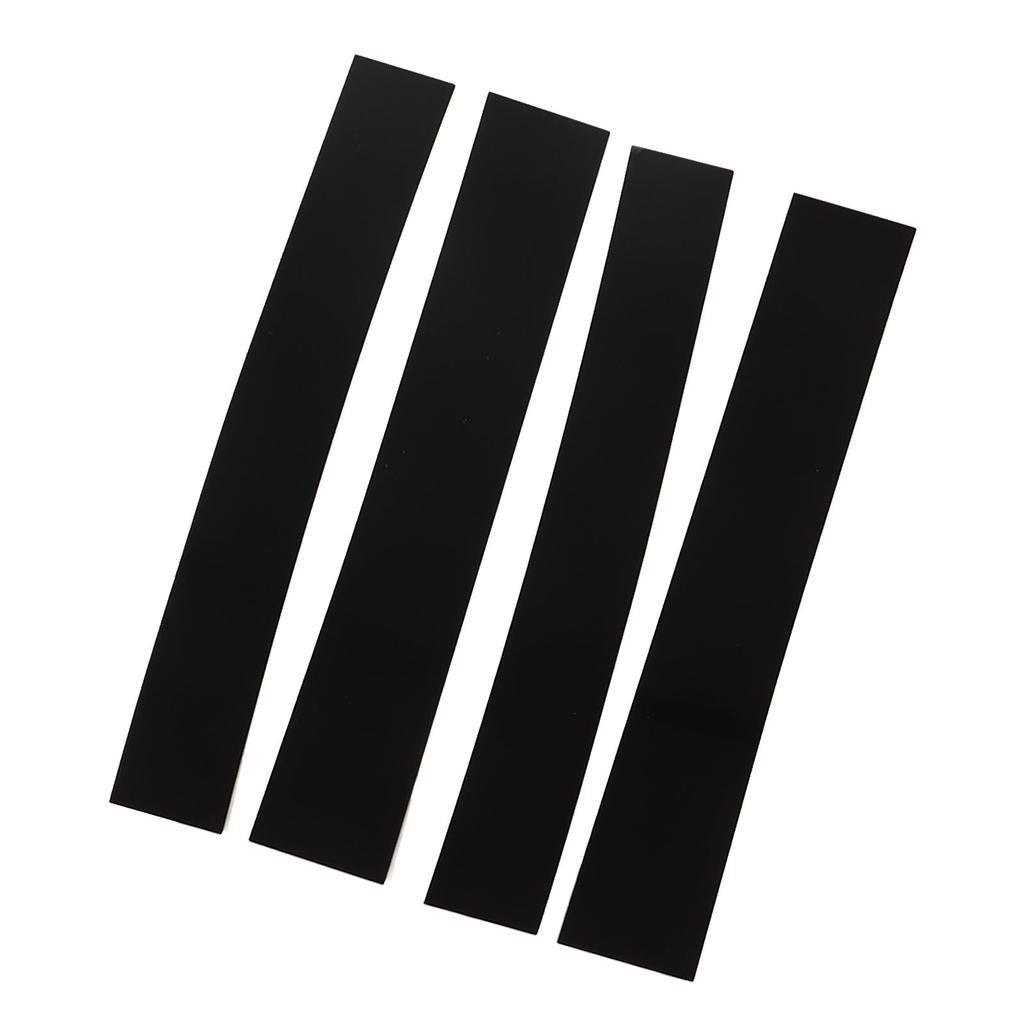 4pcs 4D Style Pillar Post Trim Gloss Black Mirror Surface Pillar Molding Sticker Replacement for Escalade 2007‑2014