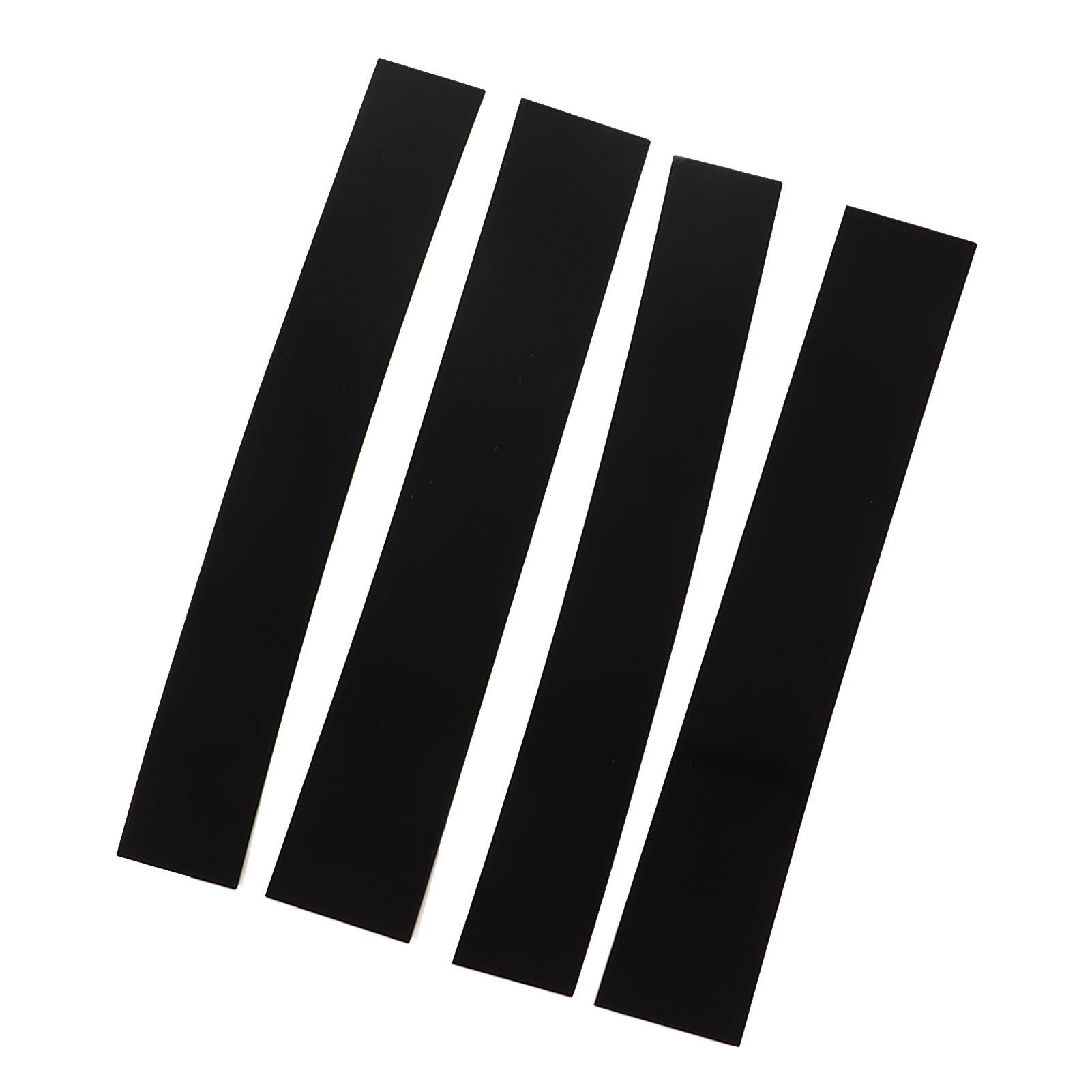 

4pcs 4D Style Pillar Post Trim Gloss Black Mirror Surface Pillar Molding Sticker Replacement for Escalade 2007‑2014