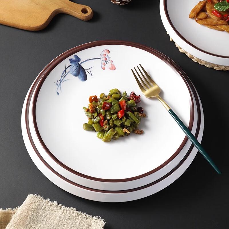 Commercial Melamine Round Shallow Plate