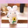 Rabbit Cute Cartoon Plush Keychain Soft Short Plush Gifts Bag Decor Doll Kid