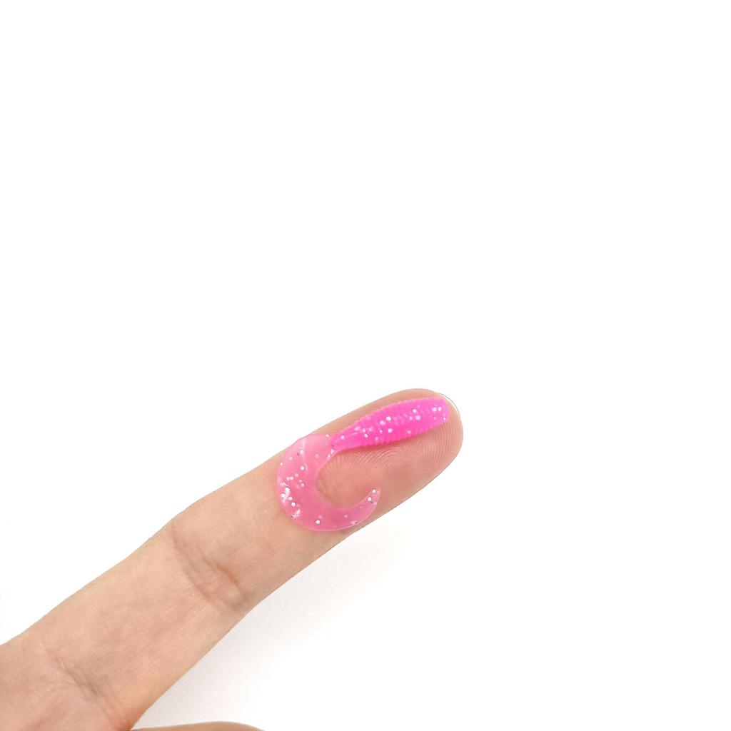 DUODUOYU 10PCS Small Soft Lure 28mm/35mm Artificial Swimbait Jig Silicone Single Tail Pesca Artificial Fishing Lures