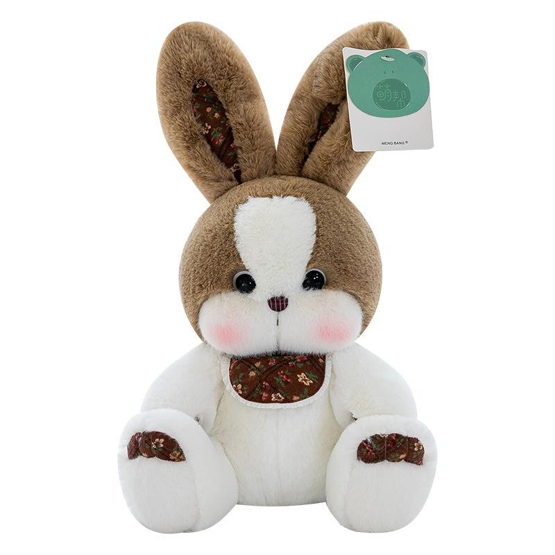

Cute Doll Rabbit Plush Toy Throw Pillow Gift Soft Comfortable Animal Cartoon 33cm/12.99in коричневий