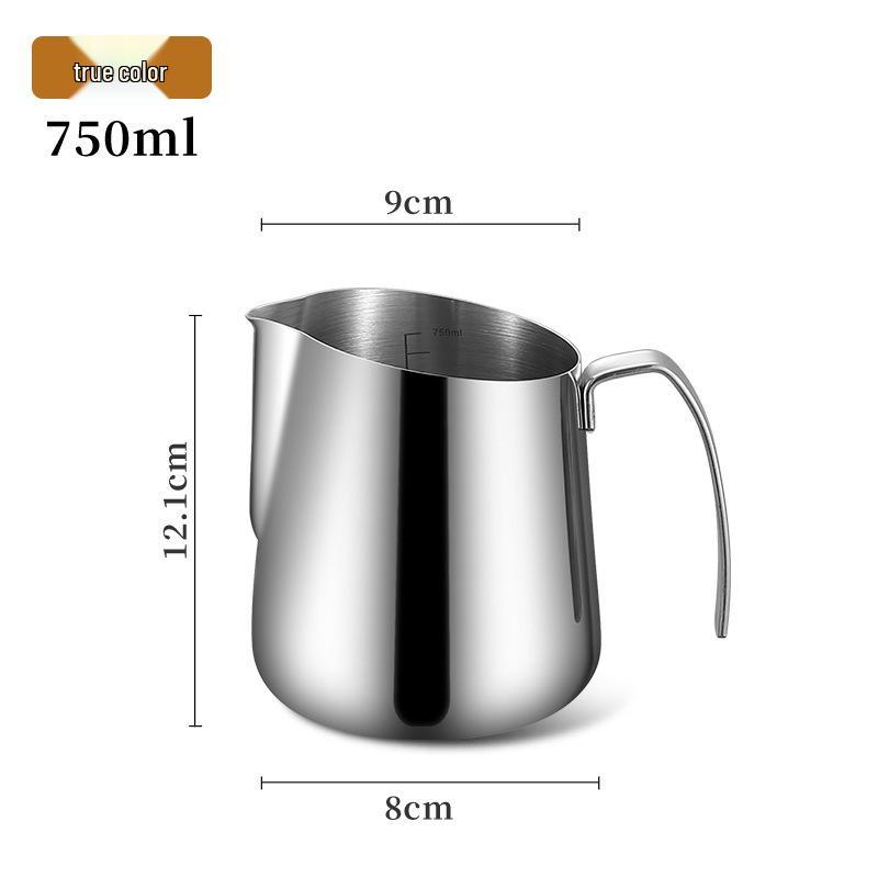 Stainless Steel 304 Milk Frothing Pitcher with Scale - Coffee Latte Art Cup and Milk Frother Jug