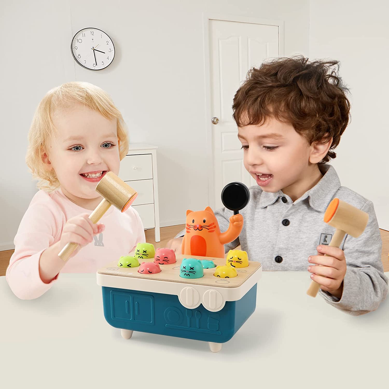 Jeu De Marteau Montessori - Banc De Frappe Coloré Pour Enfants (Développe Coordination Œil-Main)