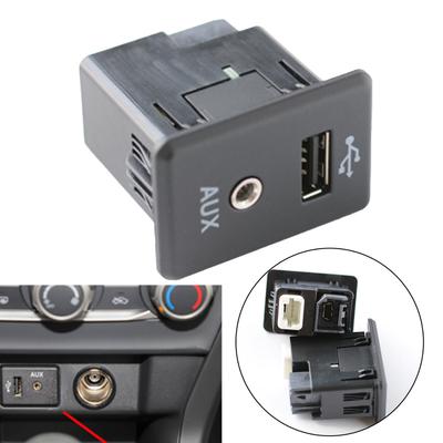 For Nissan Rogue Car AUX Interface Car Audio Tallation Reliable Audio Performance Wear-resistant Design Made Of ABS Materials