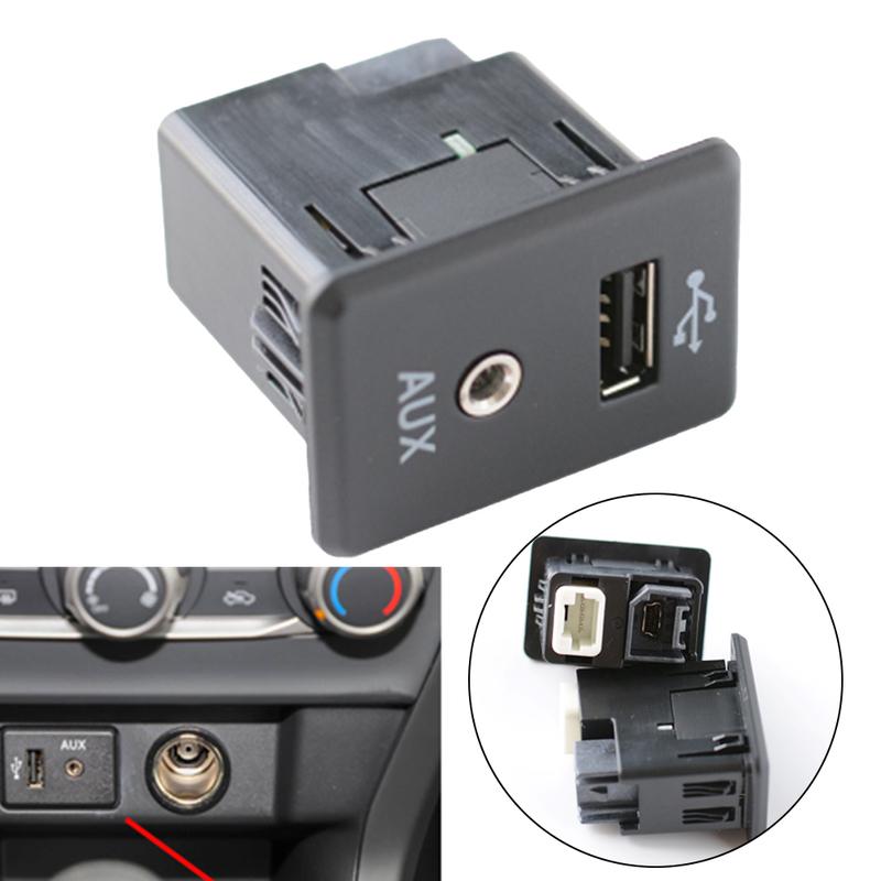 For Nissan Rogue Car AUX Interface Car Audio tallation Reliable Audio Performance Wear-resistant Design Made Of ABS Materials