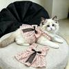 Breathable Sun Protection Princess Dress Cats - Polka Dot Pet Clothing Golden Tabby Orange