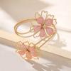 Elegant Irregular Motifs Flower Arm Cuff Jewelry Sturdy Zinc Alloy Craftsmanship Feminine Style Comfortable Wear Daily Use