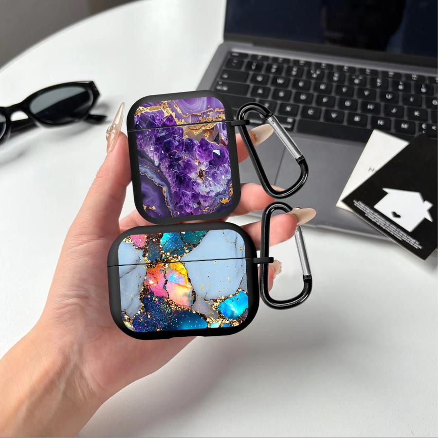 Kopfhörer Hüllen Abdeckung Hülle Für Airpods 3 Pro 1 4 Pro3 Pro2 2 Bunt Marmor