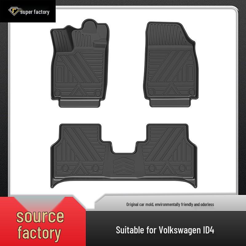 Volkswagen ID3, ID4X, ID6 TPE Eco-Friendly, Odorless, Non-Slip, Wear-Resistant Car Floor Mats