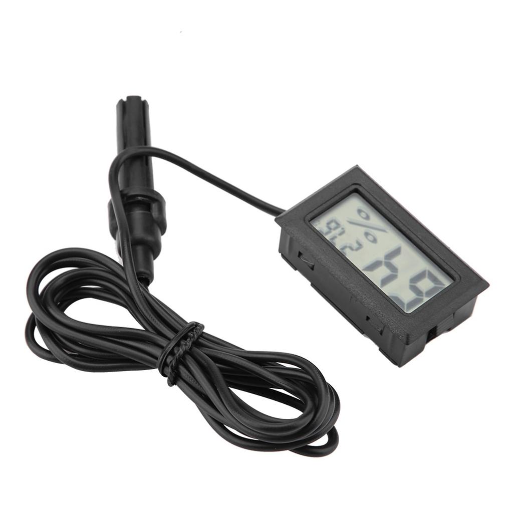 Embedded Mini LCD Thermometer Hygrometer Humidity Temperature Monitor with External Probe
