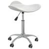 Day and Night - Day and Night White Faux Leather Beauty Salon Stool