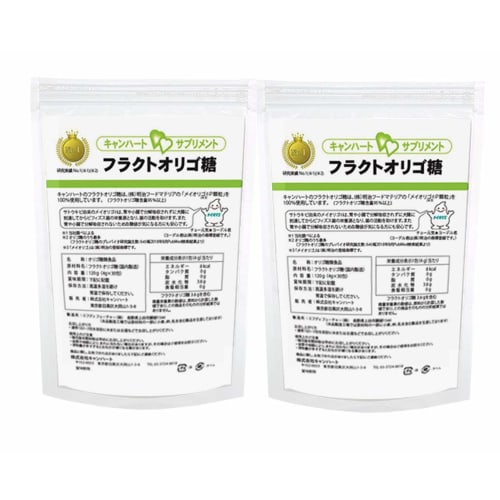 

Canheart Фруктоолигосахариды (2 упаковки) Сделано из 100% Meiji Mei Oligo из сахарного тростника, Высокой чистоты, Без добавок, Сделано в Японии, Индивидуальная упаковка, N