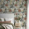 Retro Floral Self-Adhesive Wallpaper Bedroom Cute Flower Wallpapers Pvc Waterproof Peel And Stick Wall Stickers Home Decoration