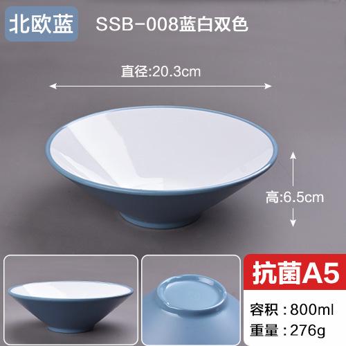 Melamine Tableware Two-color Ramen Bowl Commercial Spicy Hot Bowl Maocai Bowl