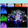 Guirlande Lumineuse Cuivre de Noël avec Télécommande USB 8 Fonctions pour Décoration de Fête