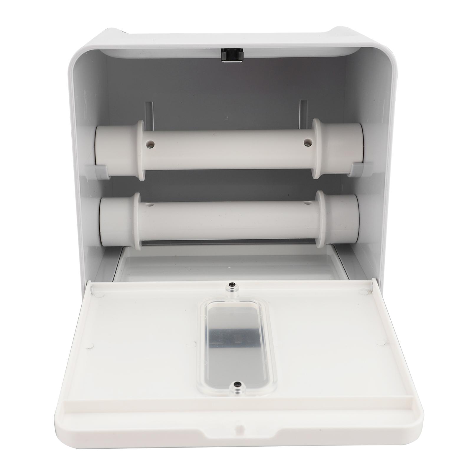 

Automatic Paper Towel Dispenser Touchless for Kitchen Bathroom Toilet Wall Mount Roll Paper Towel Dispenser with Night Light 1200mah Battery