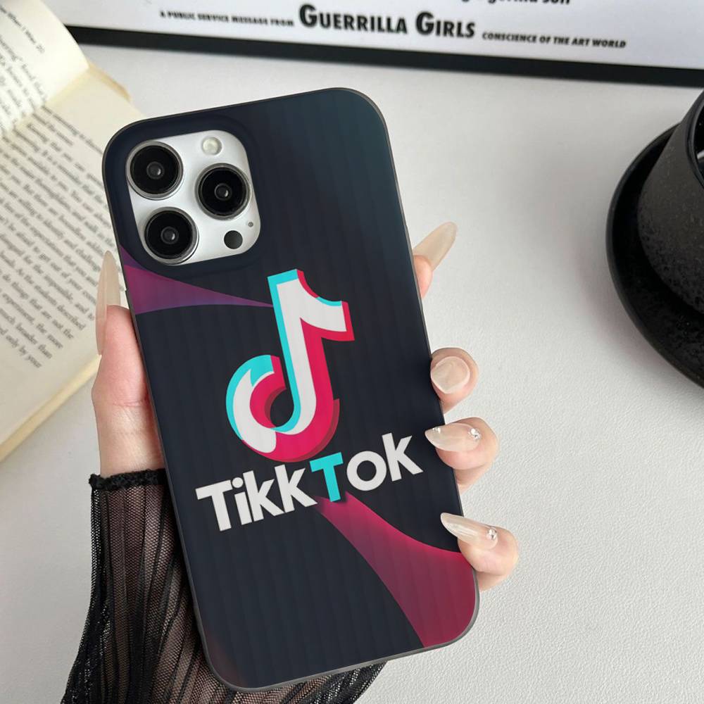 T-TikTok-K For IPhone 17 16 15 14 Plus 13 12 11 Pro Max With Shockproof Protective Phone Cover