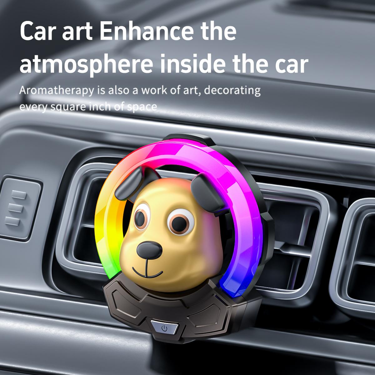 

Cartoon Dog Car Air Outlet Aromatherapy Solid Aroma Vent Fragrance Diffuser Accessories car Interior air fresheners decorations