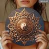 Yin Yang Metal Wall Art for Home Living Room Meditation Space
