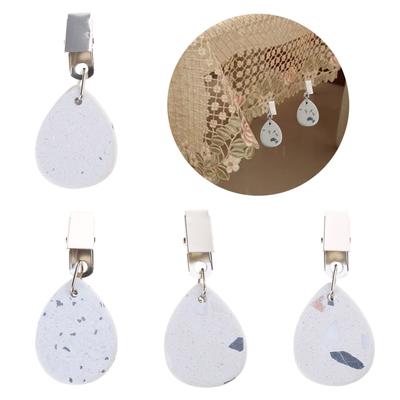 4 Pezzi Pesi Tovaglia Peso da Tavolo Tenda da Esterno Ciondolo da Doccia Pesi Tendaggio da Giardino Copritavolo Clip da Picnic