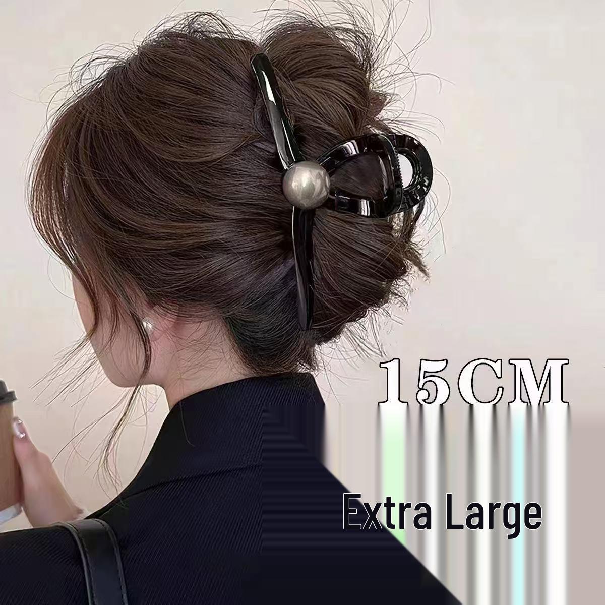 

Women s High-End 15CM Extra Large Hair Claw Clip - Simple Niche Design Shark Clip