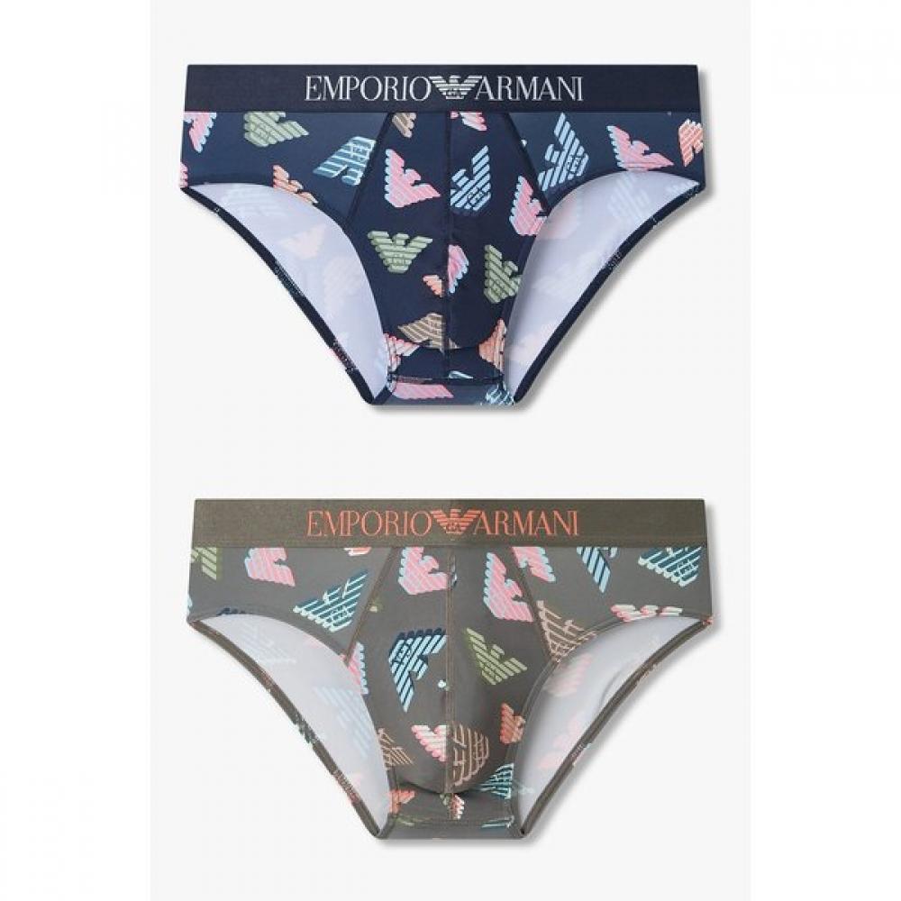 

Emporio Armani Men S Brief Set 3d Logo Pattern Print 0816111022 0816111023 S(95)