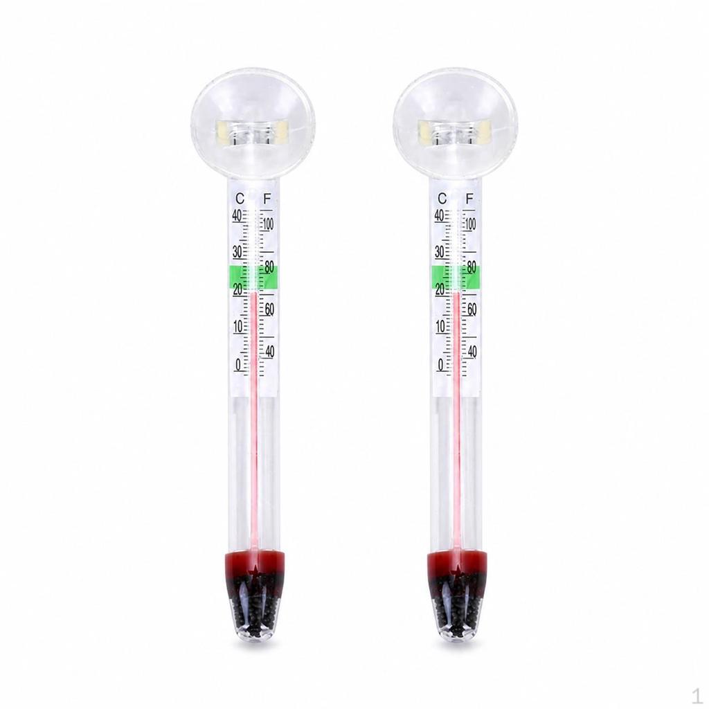Aquarium Thermometer HighPrecision Water Temperature Gauge for Fish Turtle Tanks