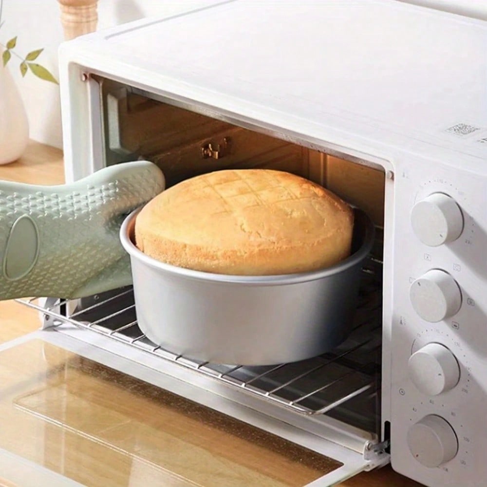 Chenxiaogang Silver Round Aluminum Cake Mold, Non-Stick Round Cake Pan, Chiffon Cake Baking Pan, Mousse Cake Baking Pan, Baking Pan, Non-Stick Aluminum Cake Pan