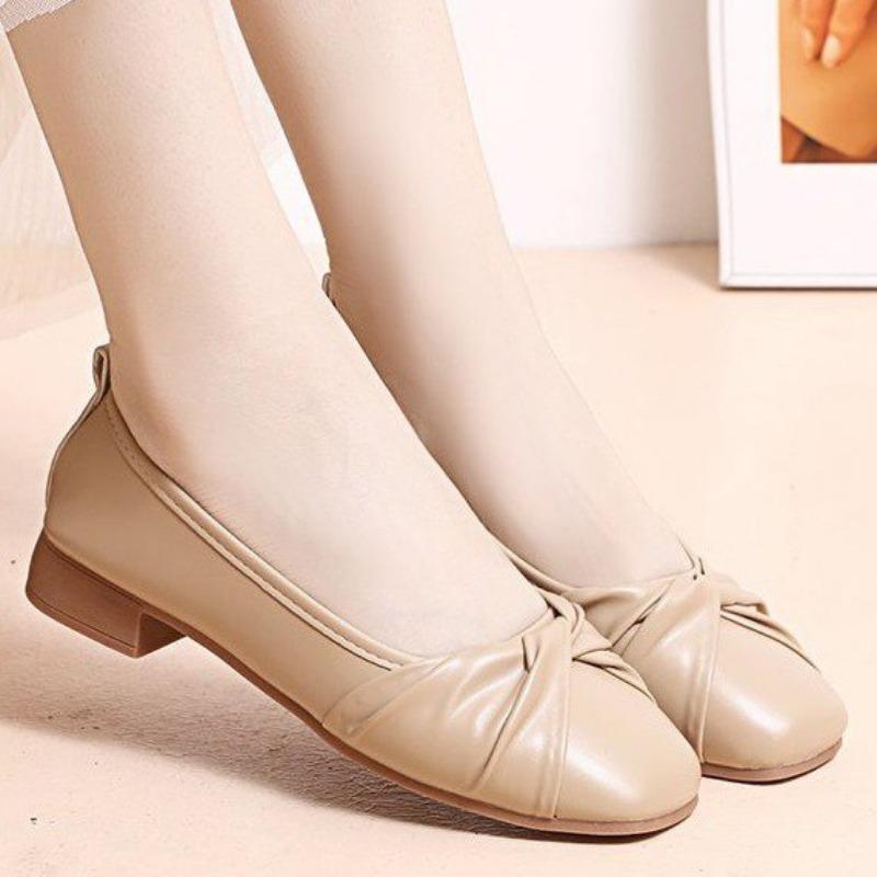 

Shallow thick heel single shoes women s new summer new ladies style retro small leather shoes Mary Jane shoes 35 хакі