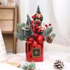 Christmas Artificial Potted Flower Artificial Christmas Plants With Pine Cones Holiday Party Supplies For Holiday Classroom