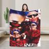 Stylish Rauw Alejandro Singer Rapper Flannel Blanket Soft Durable Throw Blanket for Living Room Decorative Bedspread Bed Cover