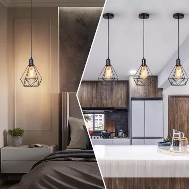 Retro Simple Modern Metal Ceiling Light Shade Pendant Light  Shade Nordic Dining Room Table Lamp Bar Industrial Style Lampshade