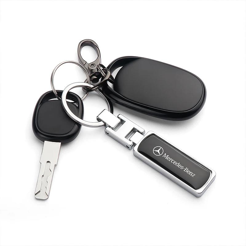 GLC GLB New Style Car Badge Keychain Creative Pendant Keyring For Mercedes Benz AMG W203 W206 W220 W205 W211 W212 W201 W210 W10