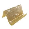 Acrylic Business Card Holder for Desk Sequin Glitter Desktop Name Card Organizer Stand for Home Office