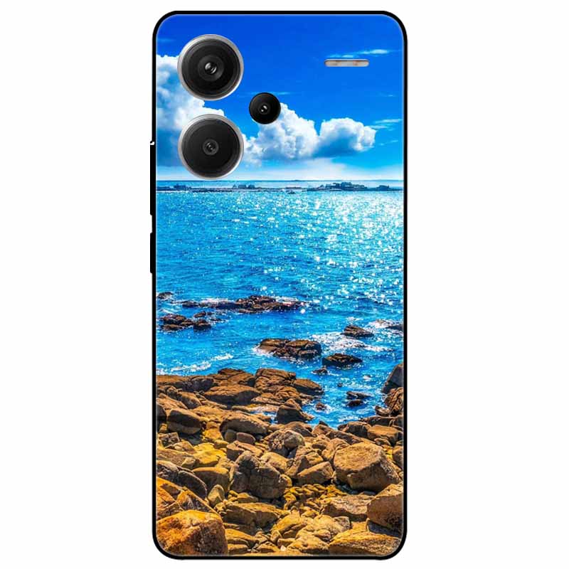 For Redmi Note 13 Pro Plus 5G Pro+ Case Soft Black Painted Cats TPU Funda For Xiaomi Redmi Note 13 Pro 5G Note13 Silicone Cover
